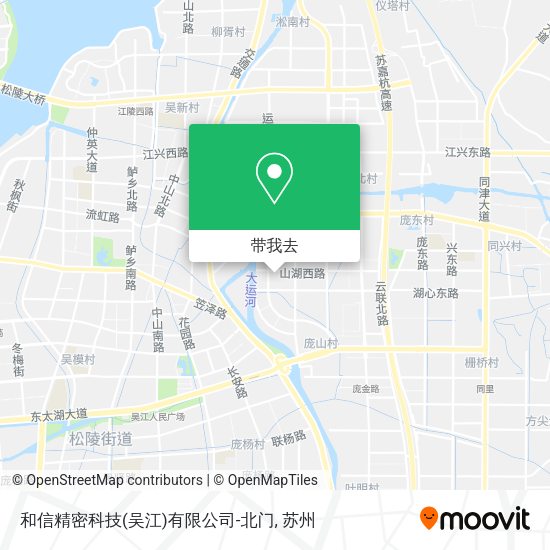 和信精密科技(吴江)有限公司-北门地图