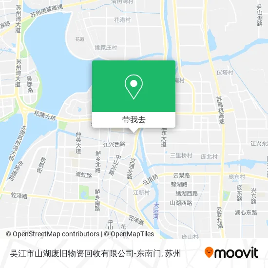 吴江市山湖废旧物资回收有限公司-东南门地图