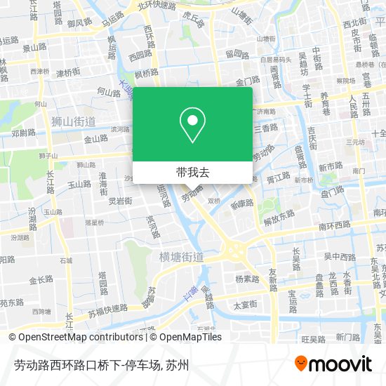 劳动路西环路口桥下-停车场地图