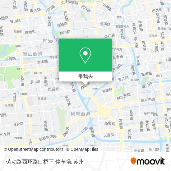 劳动路西环路口桥下-停车场地图