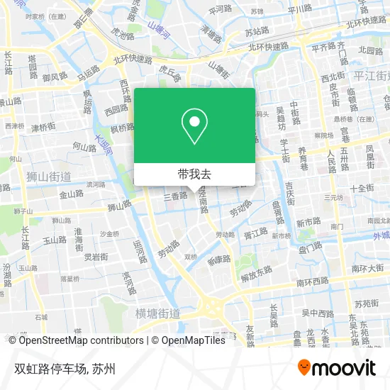 双虹路停车场地图