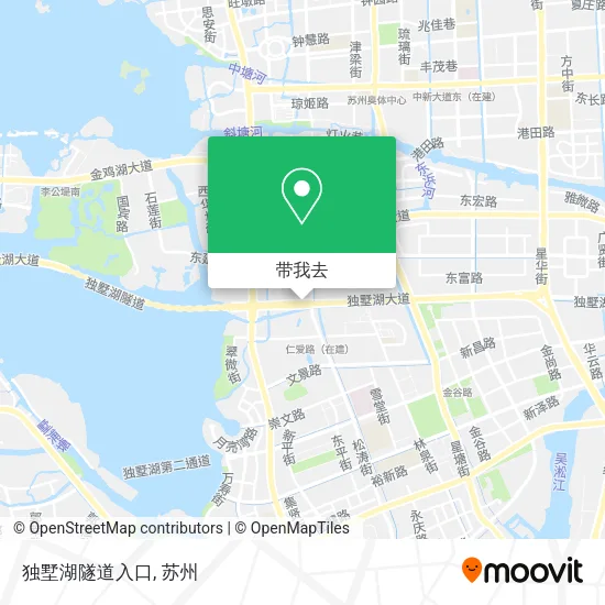 独墅湖隧道入口地图