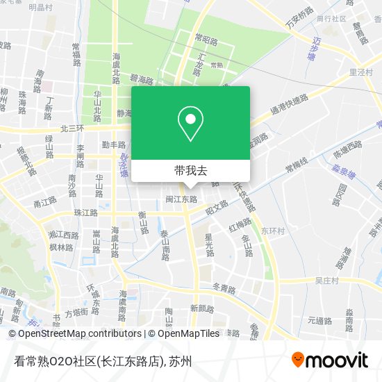 看常熟O2O社区(长江东路店)地图