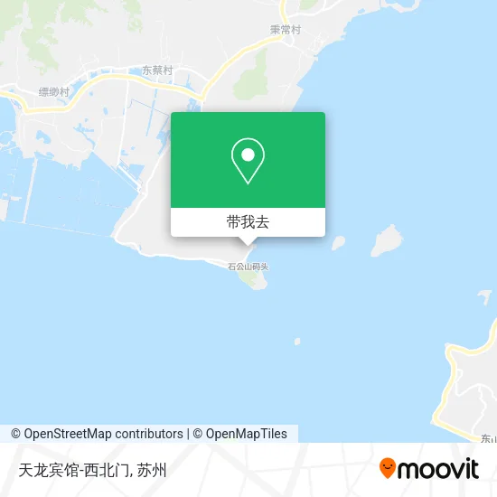 天龙宾馆-西北门地图