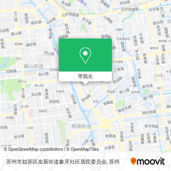 苏州市姑苏区友新街道象牙社区居民委员会地图