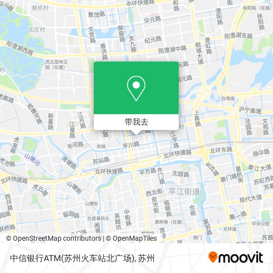 中信银行ATM(苏州火车站北广场)地图