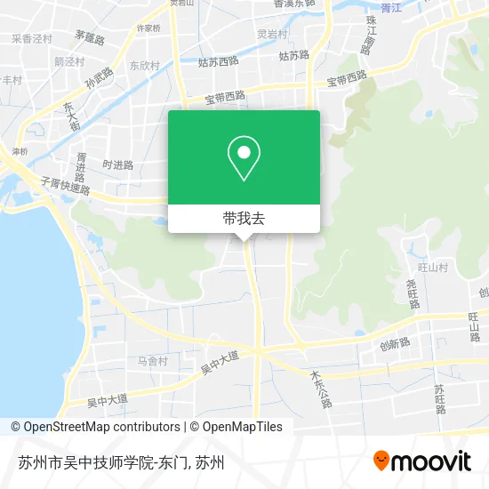 苏州市吴中技师学院-东门地图