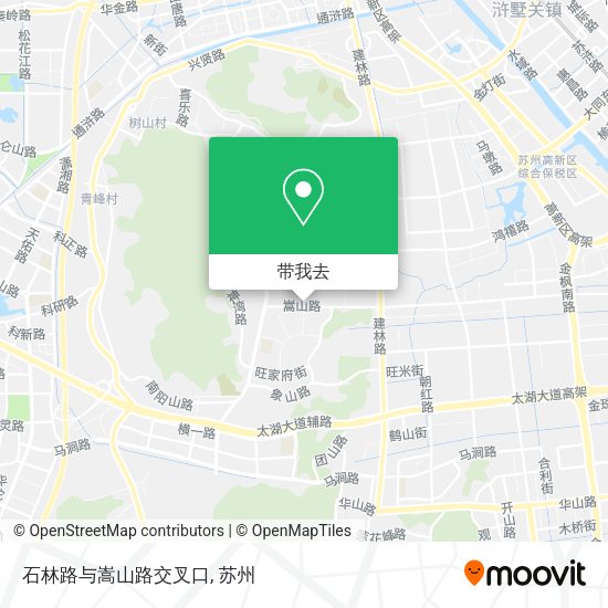 石林路与嵩山路交叉口地图