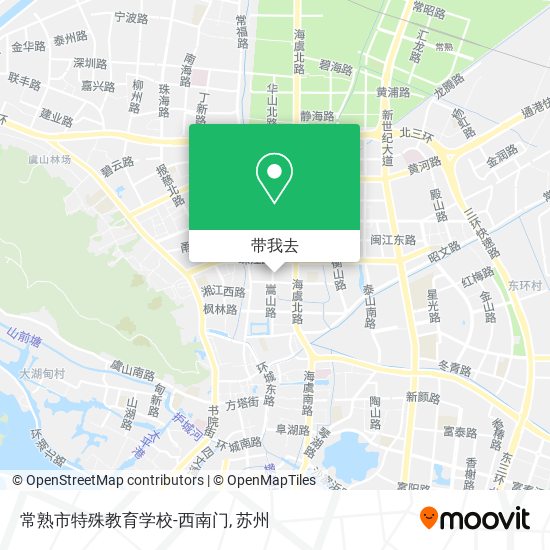 常熟市特殊教育学校-西南门地图