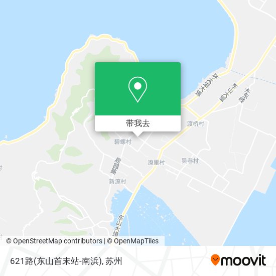 621路(东山首末站-南浜)地图