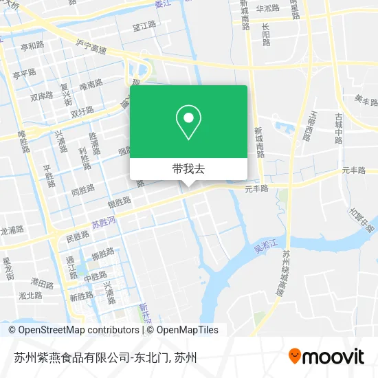 苏州紫燕食品有限公司-东北门地图