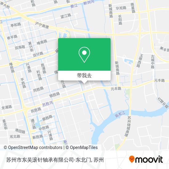 苏州市东吴滚针轴承有限公司-东北门地图