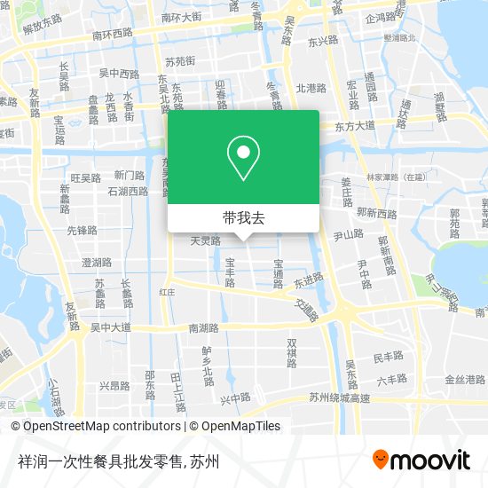 祥润一次性餐具批发零售地图