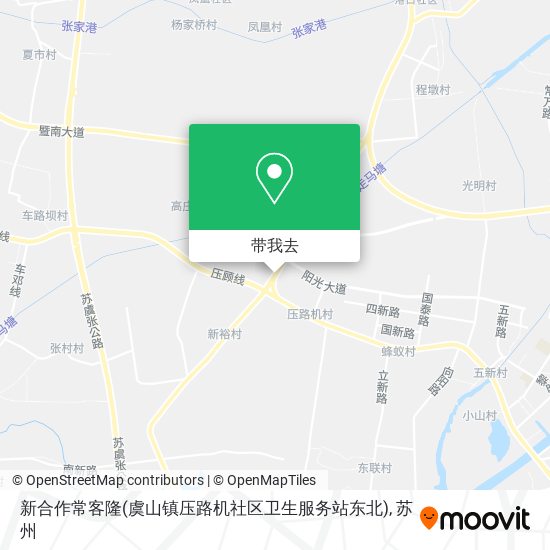 新合作常客隆(虞山镇压路机社区卫生服务站东北)地图