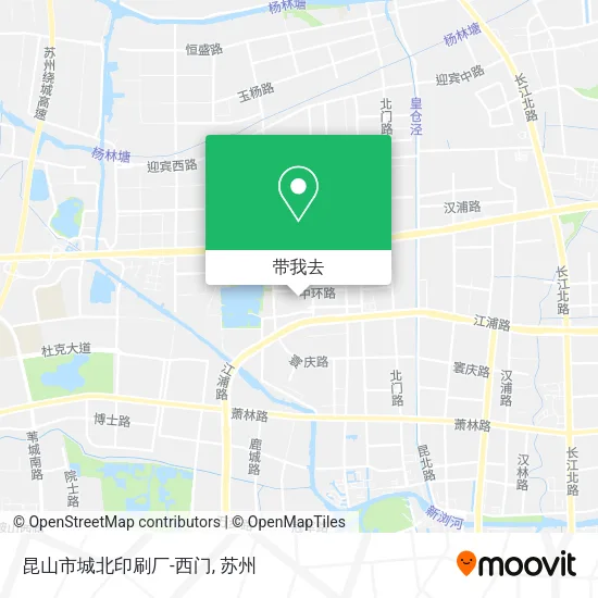 昆山市城北印刷厂-西门地图