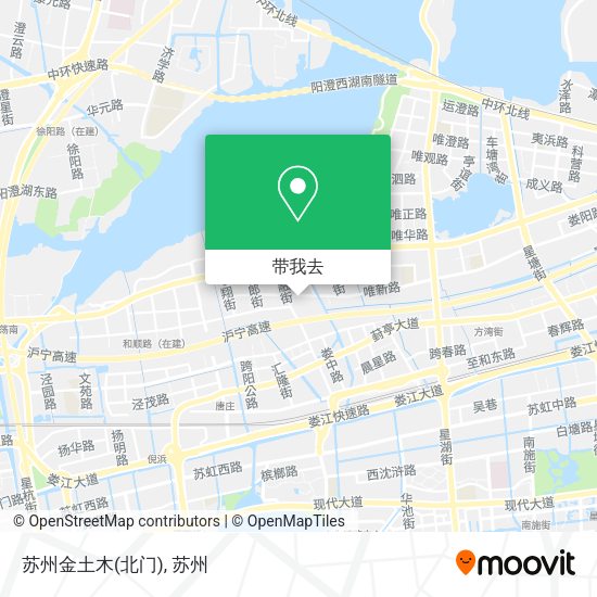 苏州金土木(北门)地图
