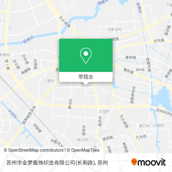 苏州市金梦服饰织造有限公司(长和路)地图