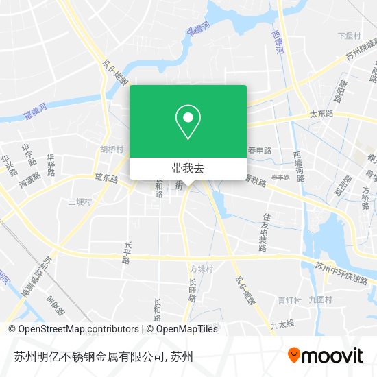 苏州明亿不锈钢金属有限公司地图