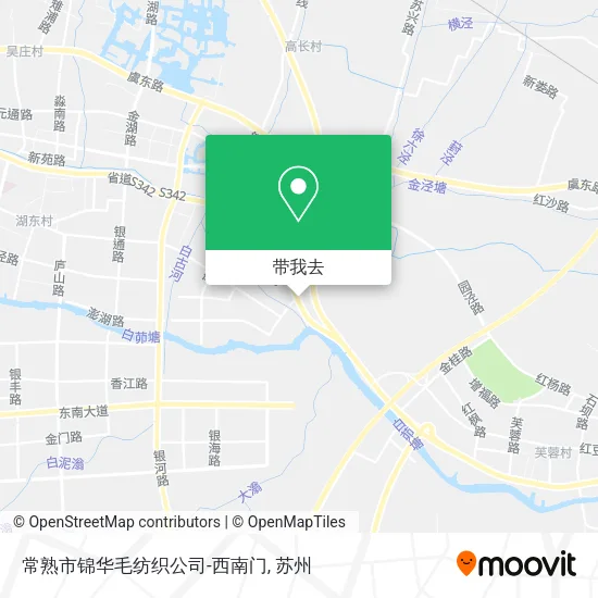 常熟市锦华毛纺织公司-西南门地图
