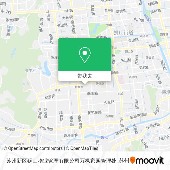 苏州新区狮山物业管理有限公司万枫家园管理处地图