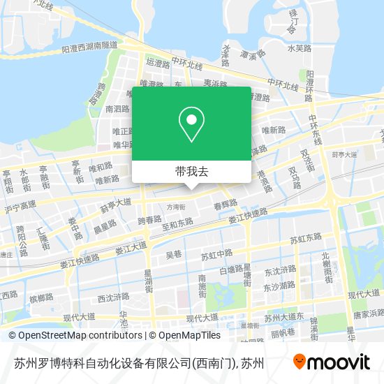 苏州罗博特科自动化设备有限公司(西南门)地图