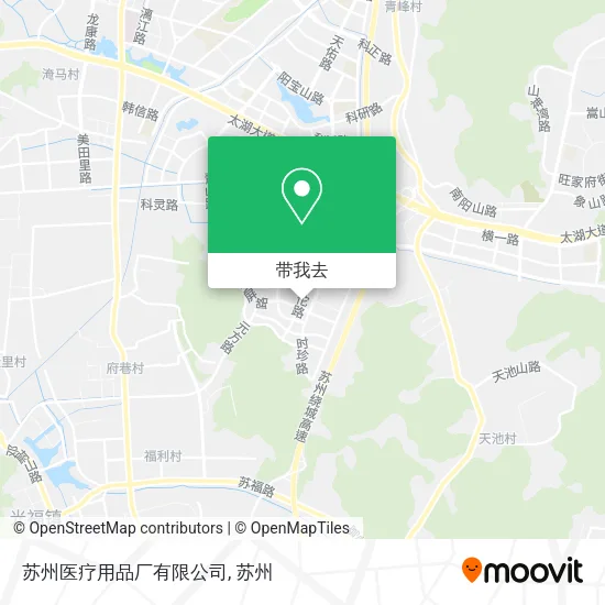 苏州医疗用品厂有限公司地图