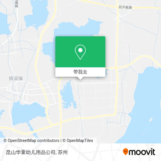 昆山华童幼儿用品公司地图