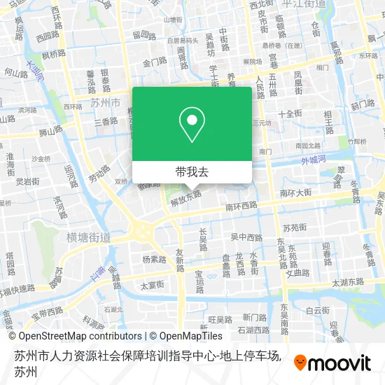 苏州市人力资源社会保障培训指导中心-地上停车场地图