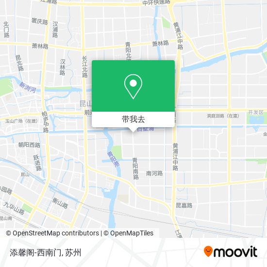 添馨阁-西南门地图