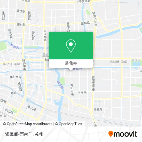 添馨阁-西南门地图