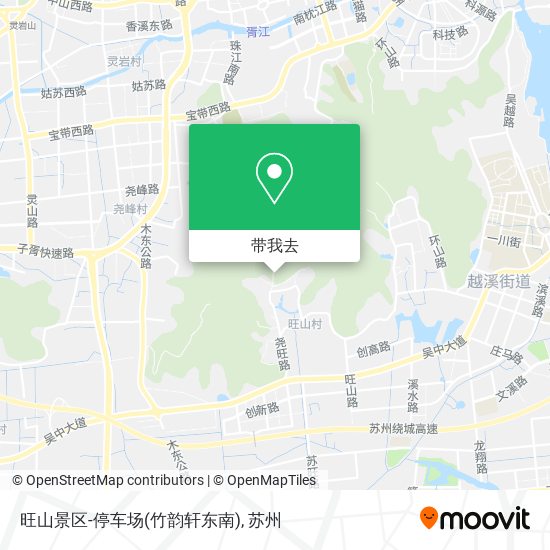 旺山景区-停车场(竹韵轩东南)地图