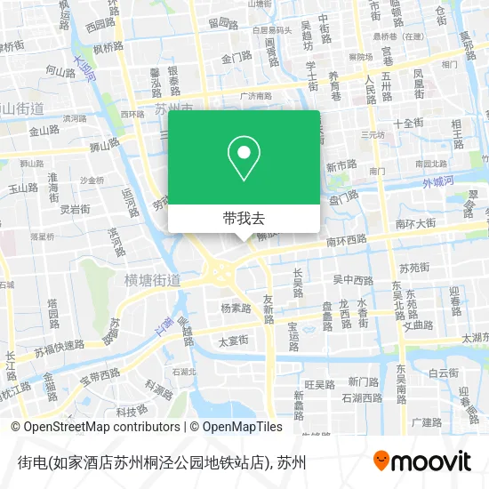 街电(如家酒店苏州桐泾公园地铁站店)地图