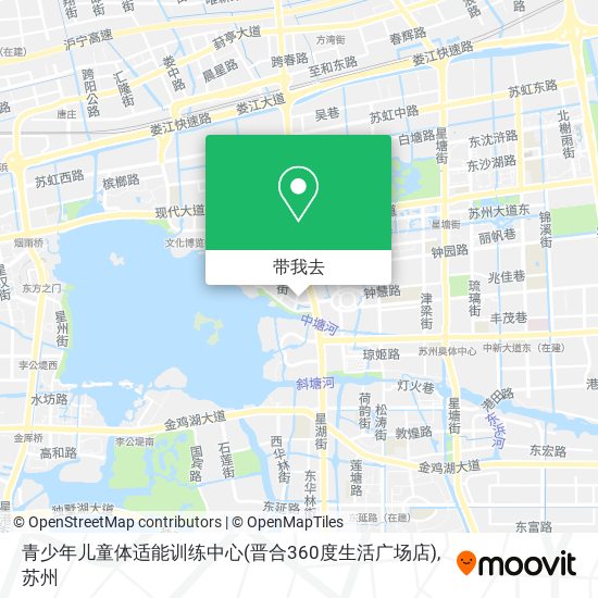 青少年儿童体适能训练中心(晋合360度生活广场店)地图