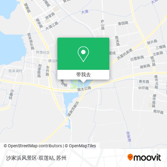 沙家浜风景区-双莲站地图