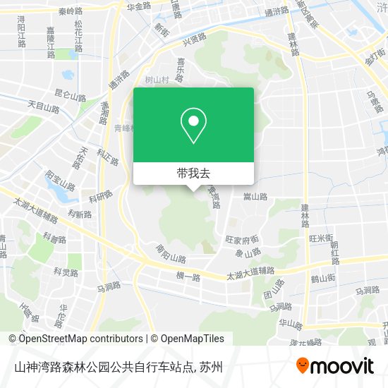 山神湾路森林公园公共自行车站点地图