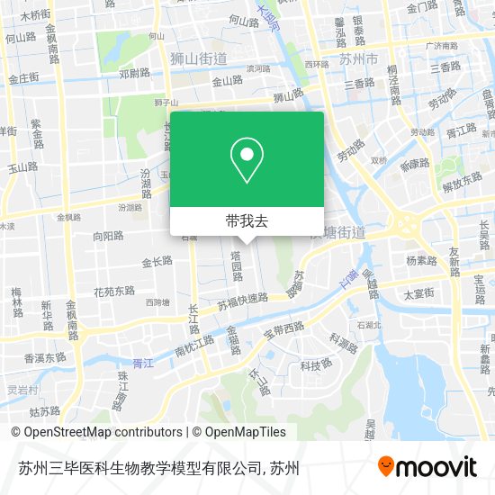 苏州三毕医科生物教学模型有限公司地图