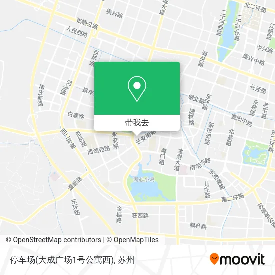 停车场(大成广场1号公寓西)地图