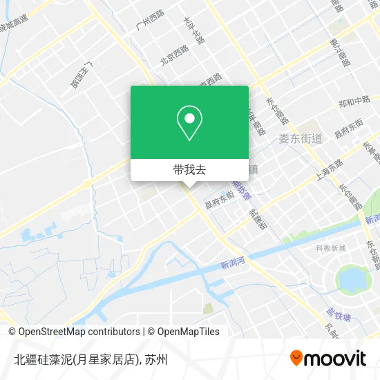 北疆硅藻泥(月星家居店)地图