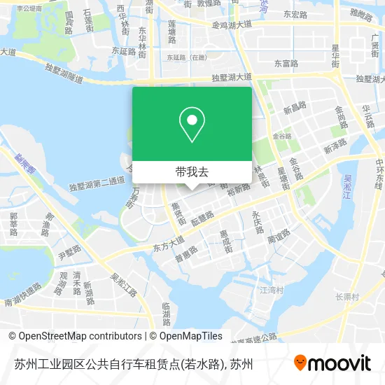 苏州工业园区公共自行车租赁点(若水路)地图