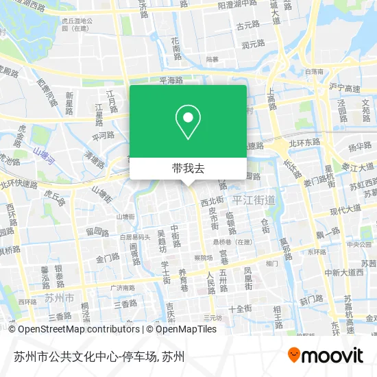 苏州市公共文化中心-停车场地图