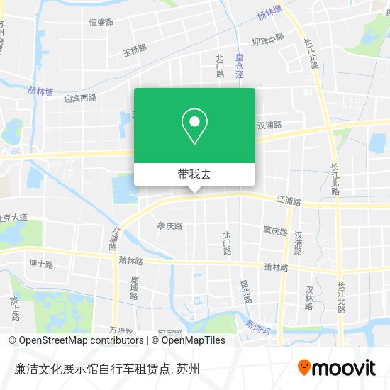 廉洁文化展示馆自行车租赁点地图