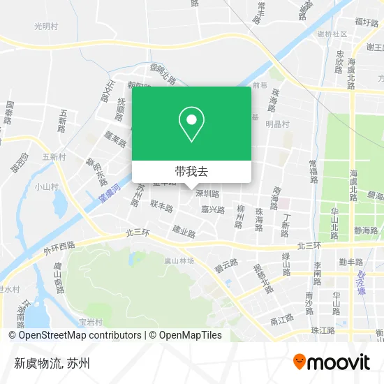 新虞物流地图