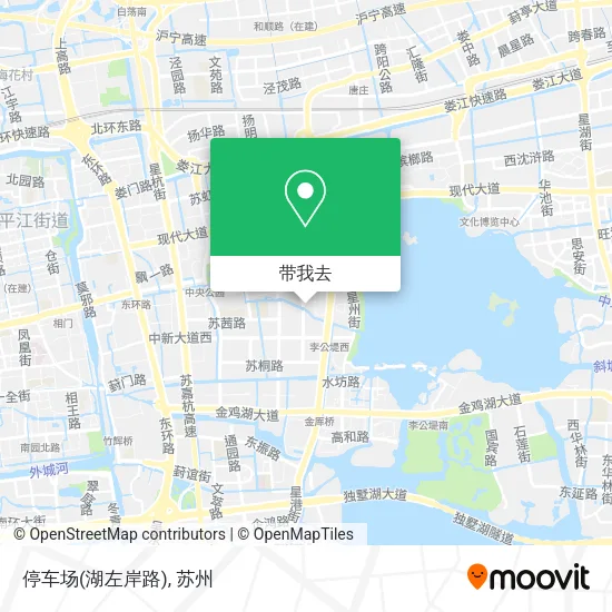 停车场(湖左岸路)地图