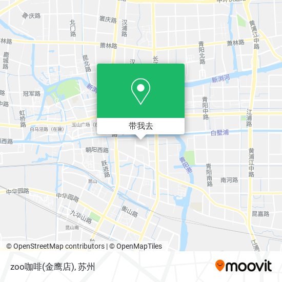 zoo咖啡(金鹰店)地图