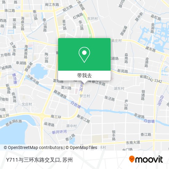 Y711与三环东路交叉口地图