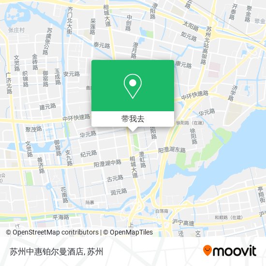 苏州中惠铂尔曼酒店地图
