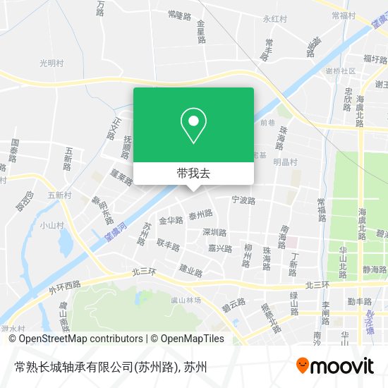 常熟长城轴承有限公司(苏州路)地图