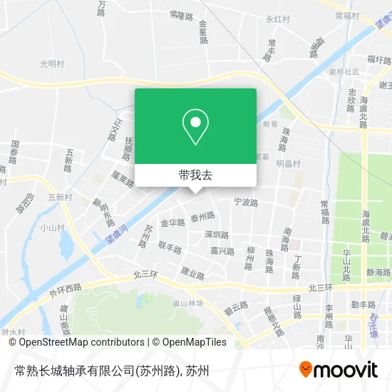常熟长城轴承有限公司(苏州路)地图