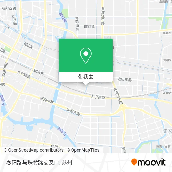 春阳路与珠竹路交叉口地图