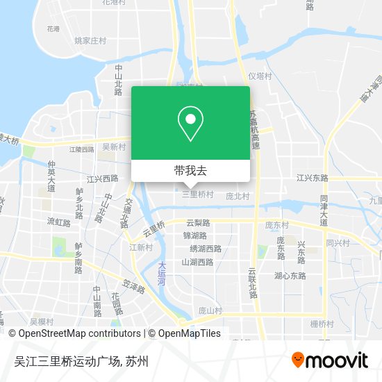 吴江三里桥运动广场地图